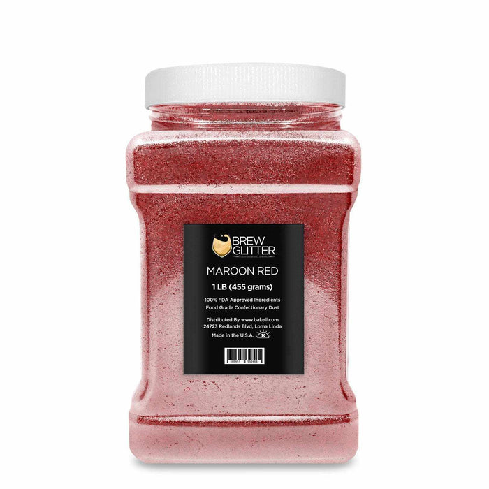 Maroon-Red Brew Glitter®, Bulk Size | Beverage & Beer Glitters, Bakell