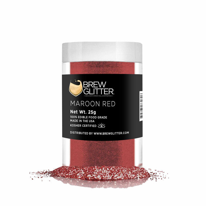 Maroon-Red Brew Glitter®, Bulk Size | Beverage & Beer Glitters, Bakell