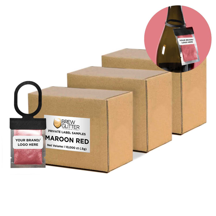 Buy Private Label Maroon Red Brew Glitter® Necker | Bakell