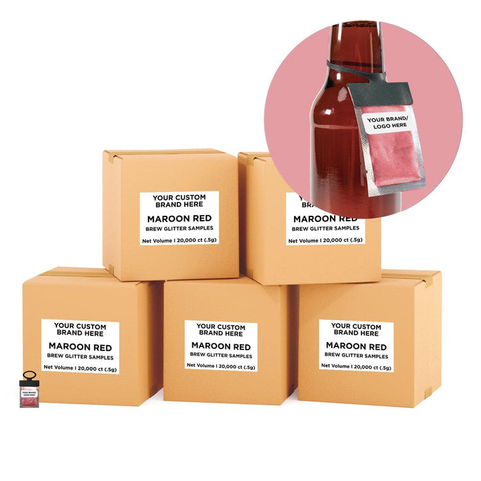 Buy Private Label Maroon Red Brew Glitter® Necker | Bakell
