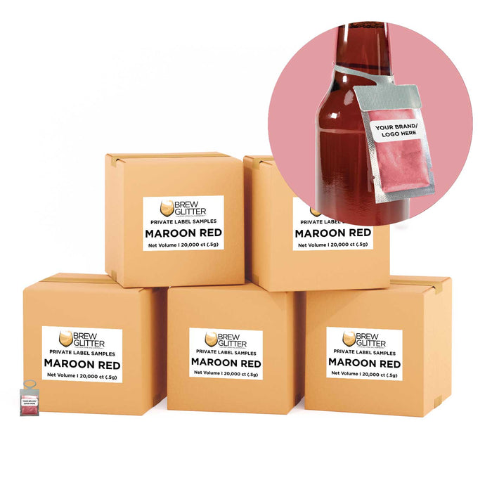 Buy Private Label Maroon Red Brew Glitter® Necker | Bakell