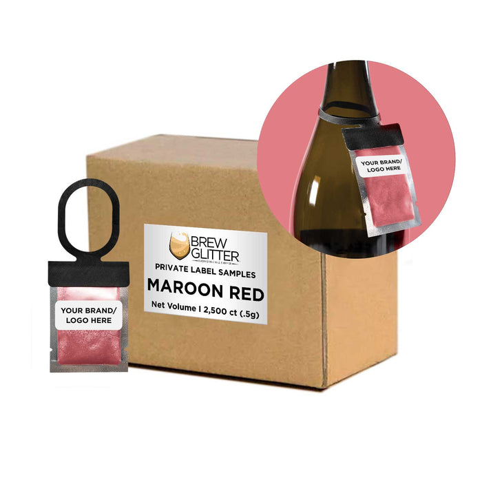 Buy Private Label Maroon Red Brew Glitter® Necker | Bakell