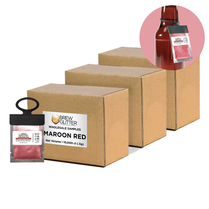 Maroon Wholesale Brew Glitter Hang Tag Neckers | Bakell