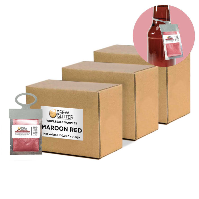 Maroon Wholesale Brew Glitter Hang Tag Neckers | Bakell