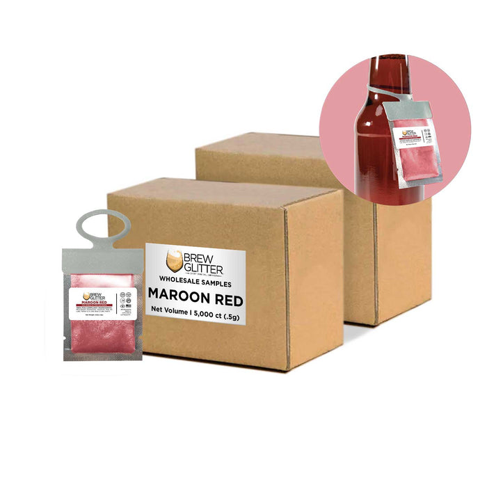 Maroon Wholesale Brew Glitter Hang Tag Neckers | Bakell