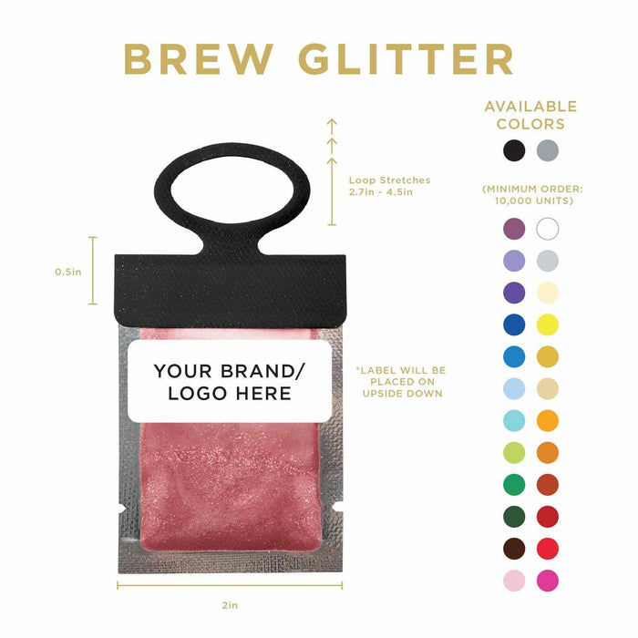 Buy Private Label Maroon Red Brew Glitter® Necker | Bakell