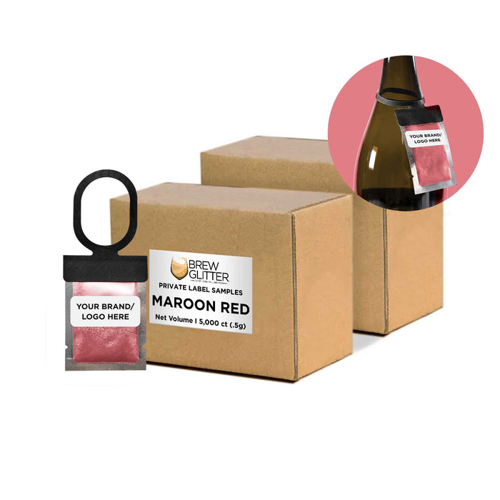 Buy Private Label Maroon Red Brew Glitter® Necker | Bakell