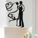 Marriage in the Wind (Breeze) Wedding Cake Topper | Bakell