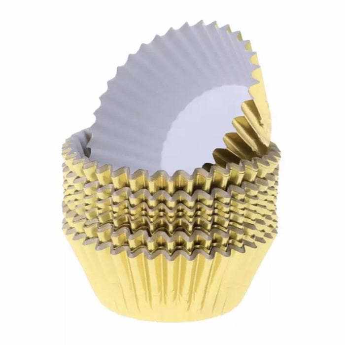 Metallic Gold Cupcake Wrappers & Liners  | Bakell® Baking Products