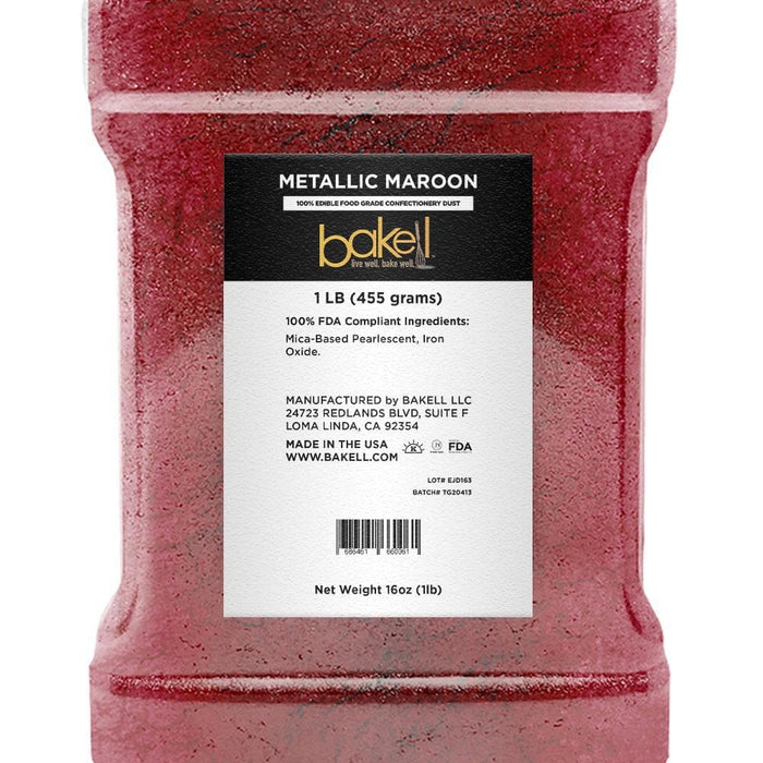 Metallic Maroon Luster Dust Wholesale | Bakell