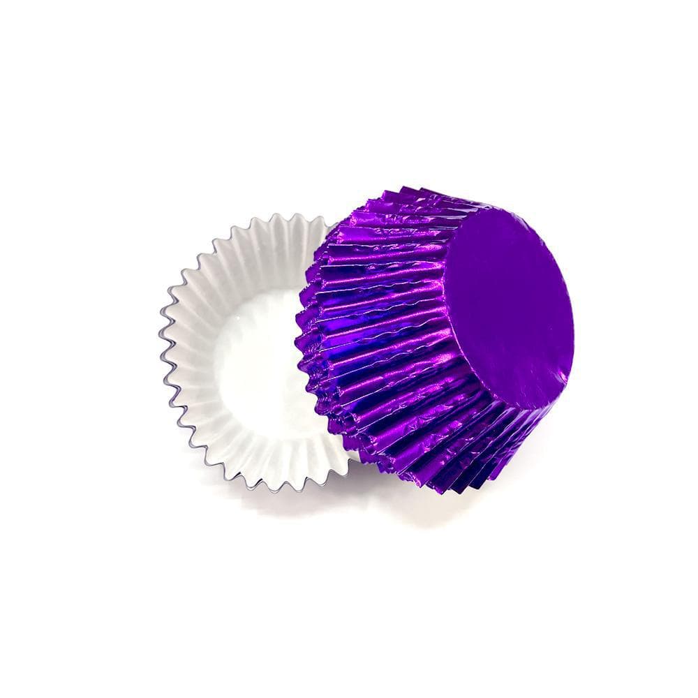 Purple Foil Cupcake Liner