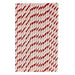 Metallic Red Candy Cane Stripe Cake Pop Drinking Straws | Bakell®
