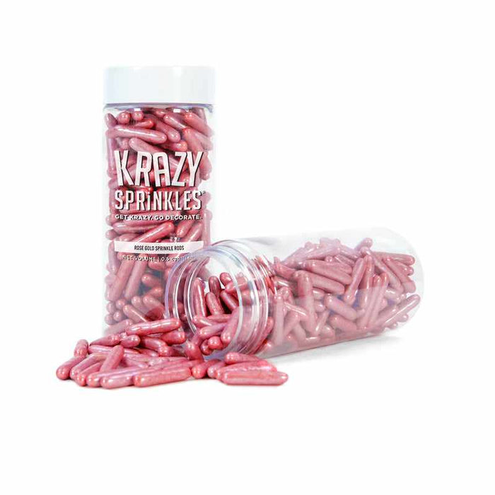 Metallic Rose Gold Rods Sprinkles-Krazy Sprinkles_HalfCup_Google Feed-bakell