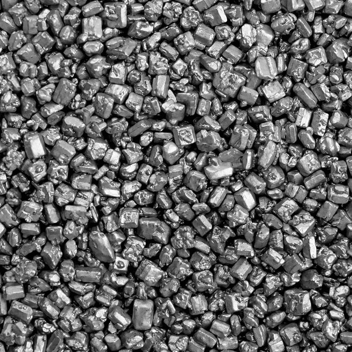 Metallic Silver Pearl Sugar Rocks Sprinkles-Krazy Sprinkles_HalfCup_Google Feed-bakell