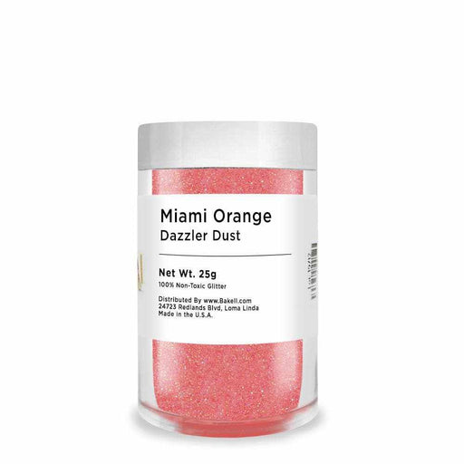 Bulk Size 25g Miami Orange Dazzler Dust | Bakell