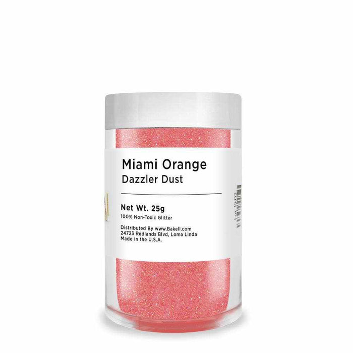 Bulk Size 25g Miami Orange Dazzler Dust | Bakell