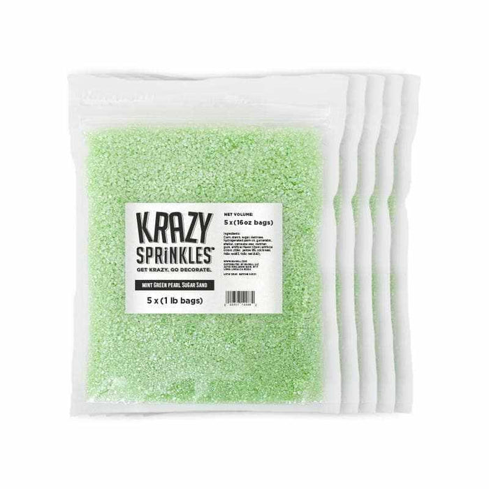 Mint Green Pearl Sugar Sand Sprinkles | Krazy Sprinkles| Bakell
