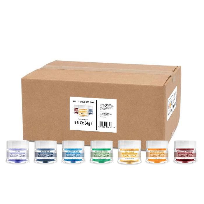 Mixed Multi Colored Box by the Case (Luster Dust)-Wholesale_Case_Luster Dust-bakell