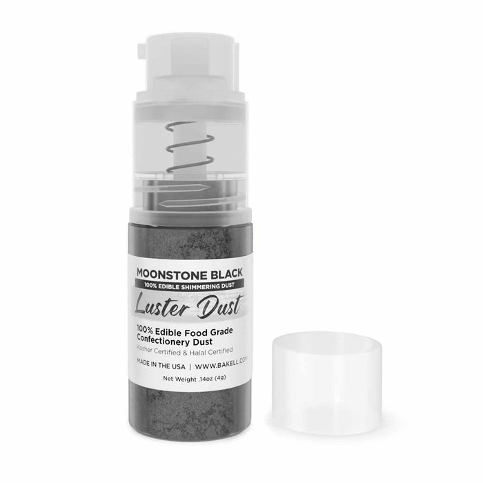 Moonstone Black Luster Dust Glitter | 4g Spray Pump by the Case | Bakell