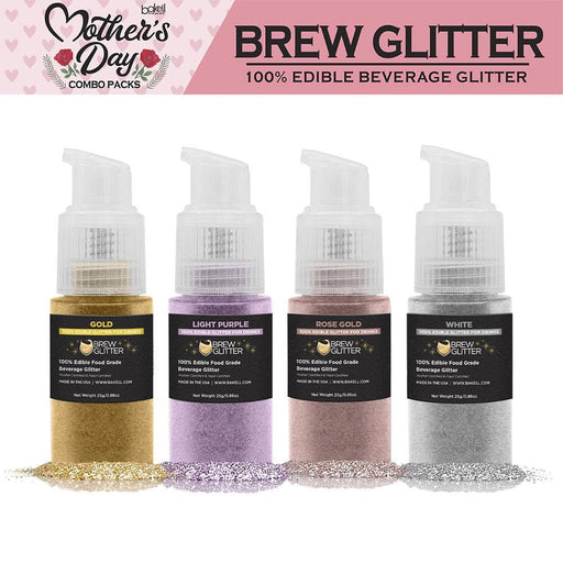 Mother's Day Brew Glitter Spray Pump Combo Pack Collection B (4 PC SET)-Brew Glitter Pump_Pack-bakell