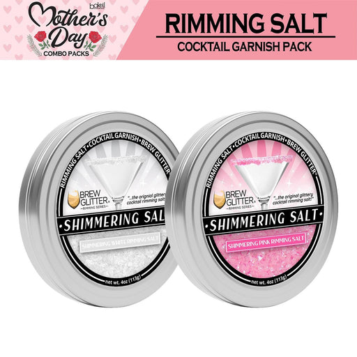 Mother's Day Shimmering Cocktail Rimming Salt Warmth Combo (2PC SET) | Bakell