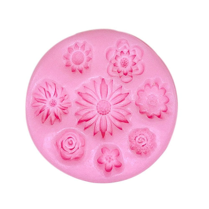 Multi Flower Silicone Mold with 8 Shapes
