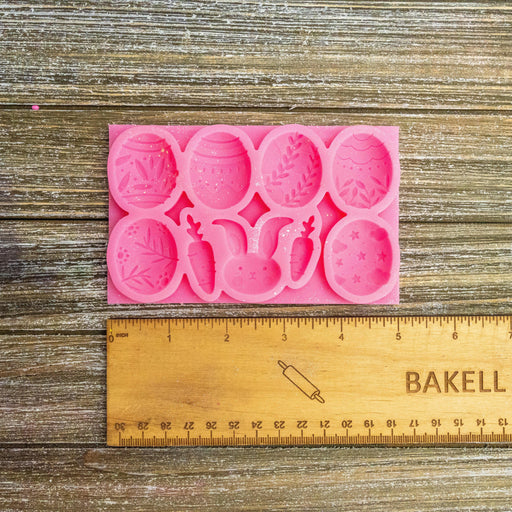 Multiple Easter Eggs and Carrot Silicone Mold  - Bakell.com