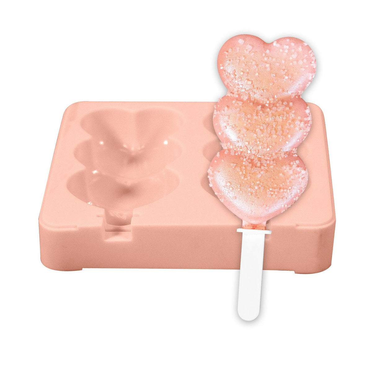 Double Hearts Silicone Cakesicle Mold