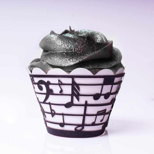 Music Note Pattern Cupcake Wrappers & Liners  | Bakell® Baking Products
