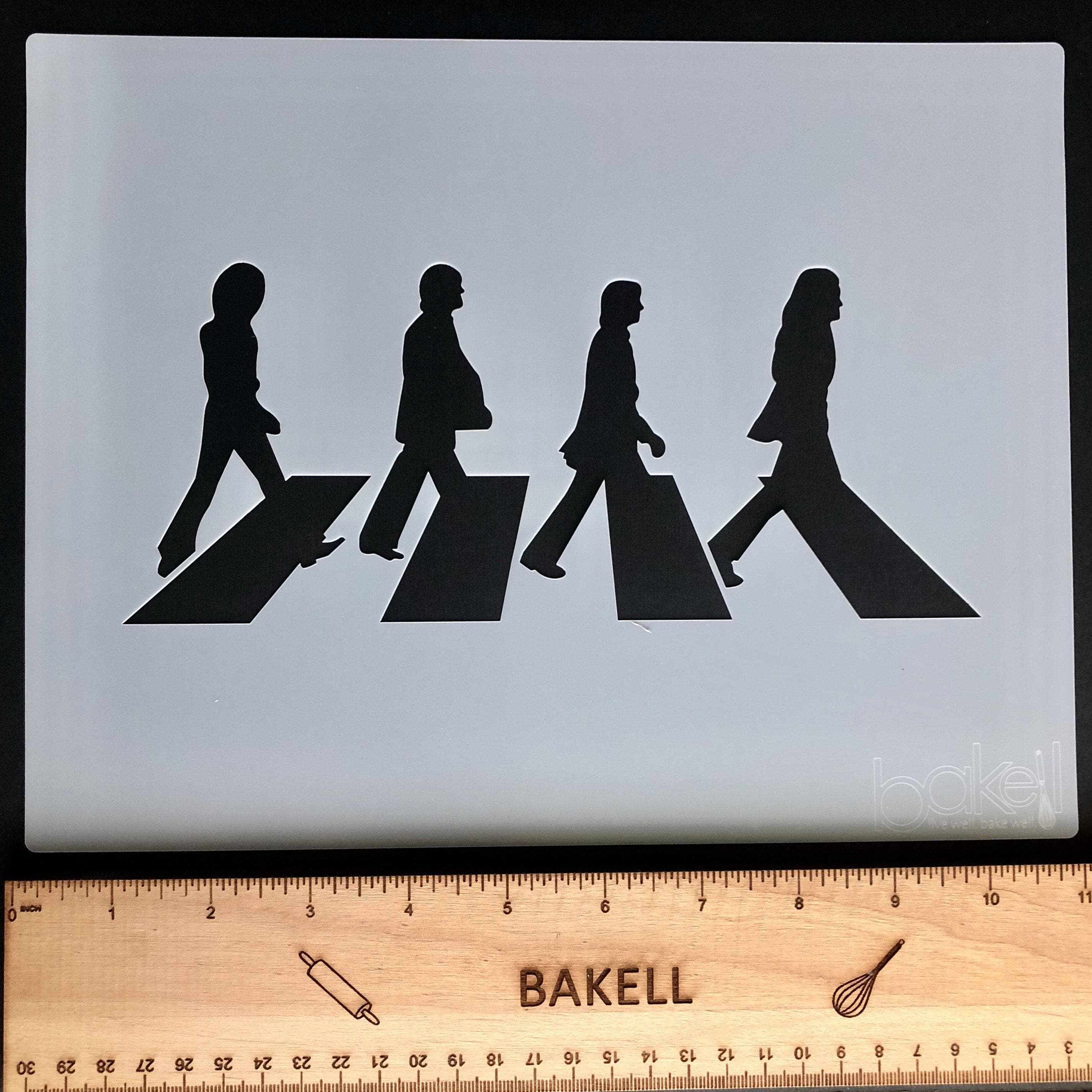 Beatles Silhouette Stencil