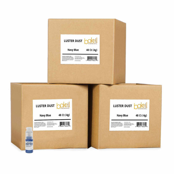 Purchase Wholesale Navy Blue Luster Dust Edible Glitter Mini Pumps