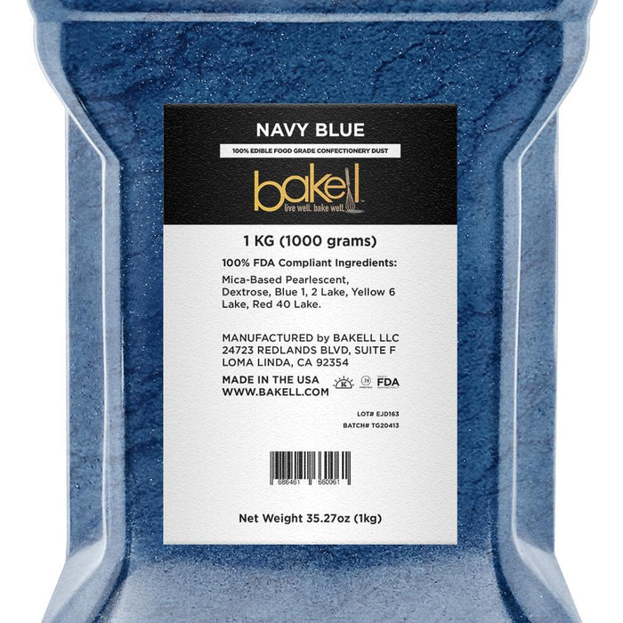 Navy Blue Luster Dust Wholesale | Bakell
