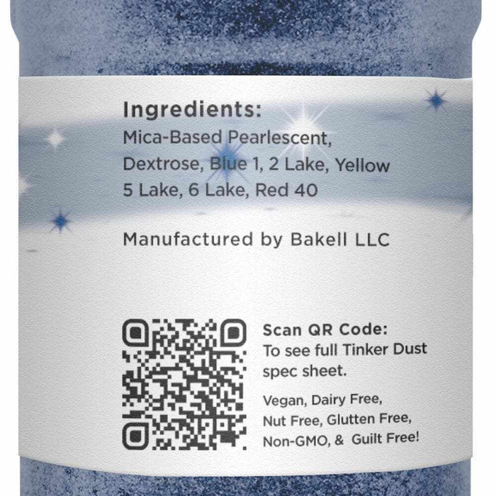 Navy Blue Tinker Dust® Edible Glitter 45g Shaker | Bakell.com