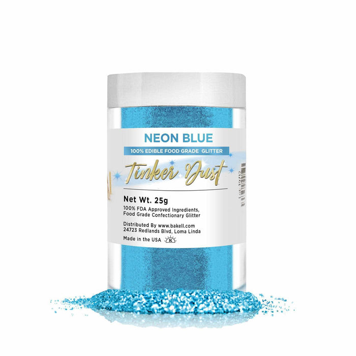Shop Bulk Size Neon Blue Tinker Dust Glitter | Free Delivery | Bakell