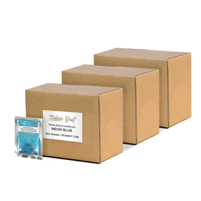 Neon Blue Tinker Dust Glitter Sample Packs Wholesale | Bakell