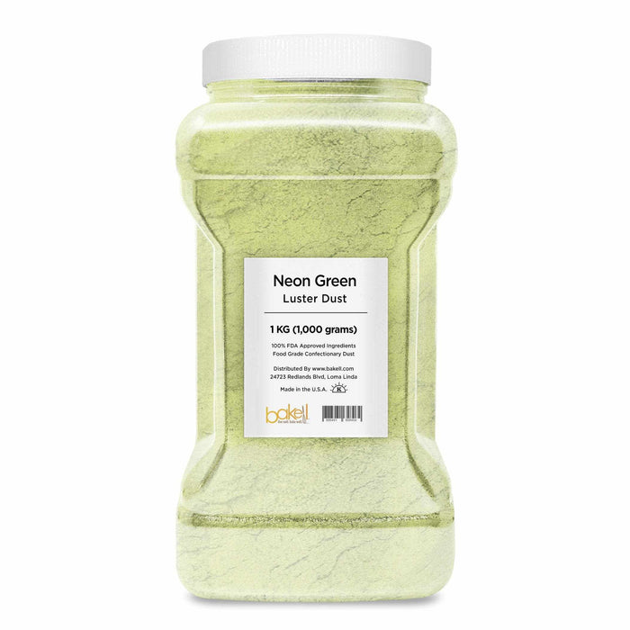 Neon Green Luster Dust | 100% Edible & Kosher Pareve | Wholesale | Bakell.com