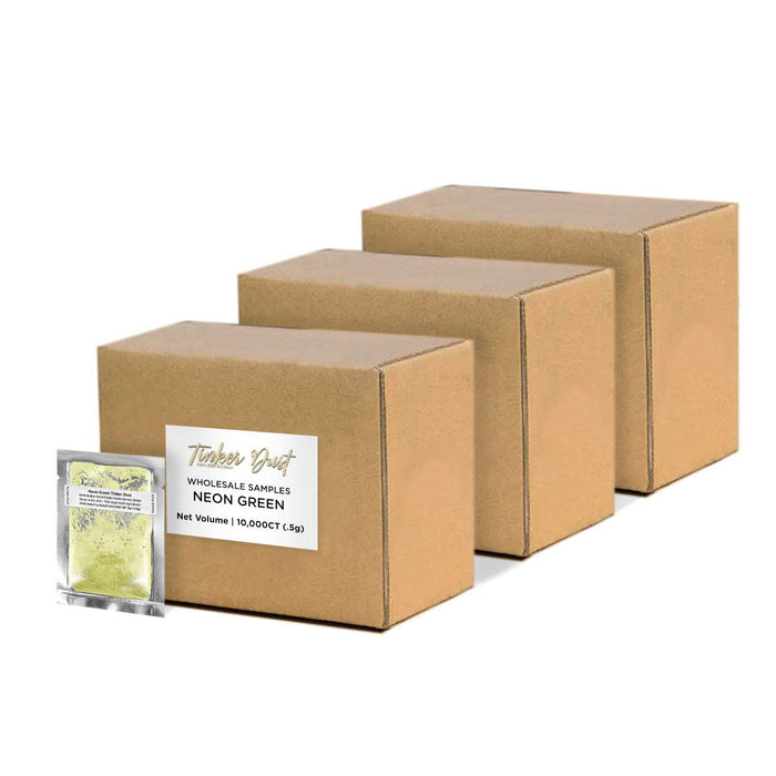 Neon Green Tinker Dust Glitter Sample Packs Wholesale | Bakell