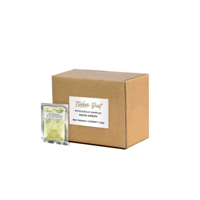 Neon Green Tinker Dust Glitter Sample Packs Wholesale | Bakell