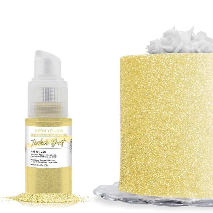 Neon Yellow Tinker Dust® Glitter Spray Pump by the Case | Private Label-Private Label_Tinker Dust Pump-bakell
