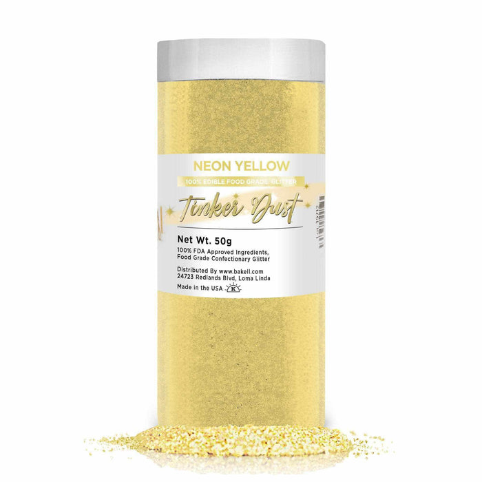 Neon Yellow Tinker Dust Glitter Private Label | Bakell