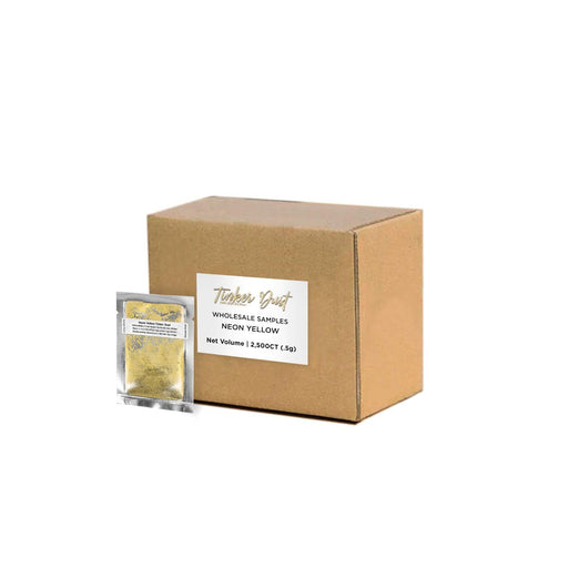 Neon Yellow Tinker Dust Glitter Sample Packs Wholesale | Bakell