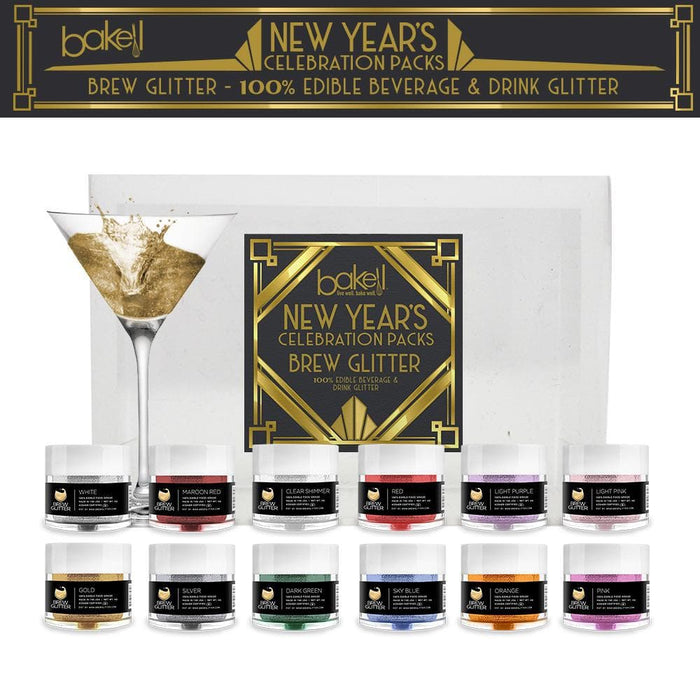 New Year's Collection Brew Glitter Combo Pack A (12 PC SET) - Bakell