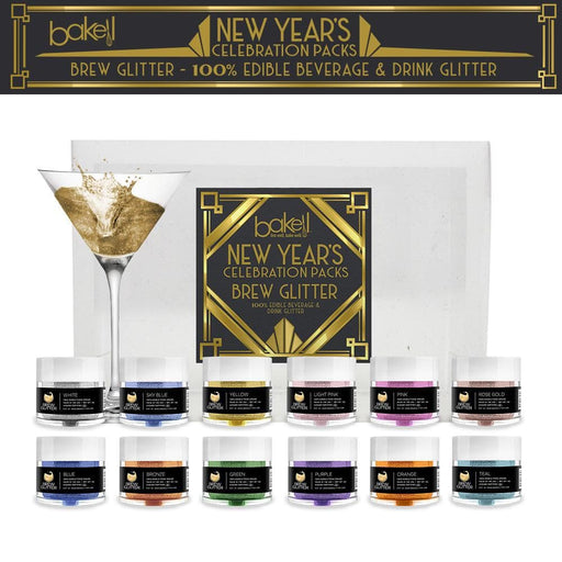 New Year's Collection Brew Glitter Combo Pack B (12 PC SET) - Bakell