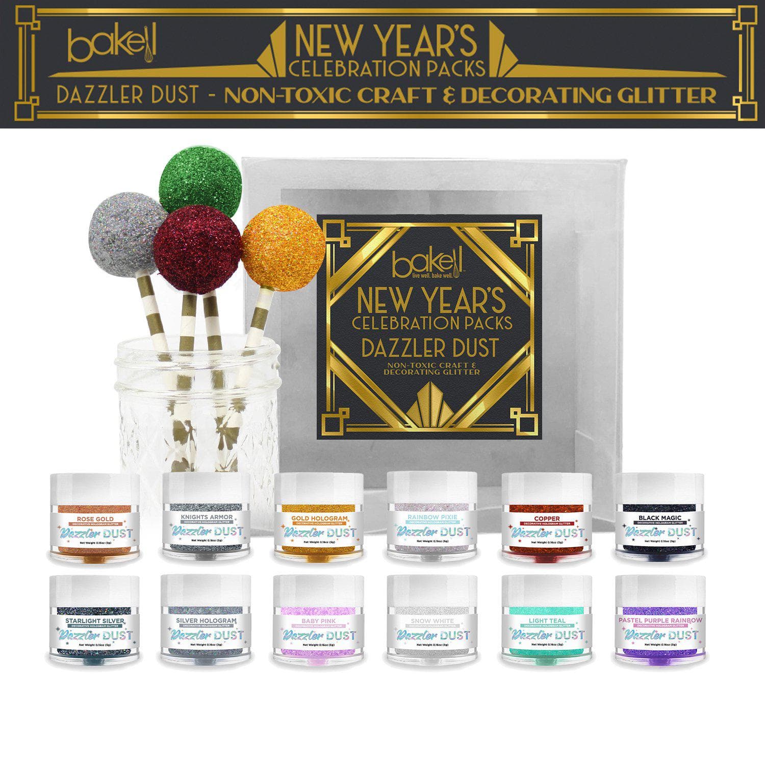 New Year's Collection Dazzler Dust Combo Pack (12 PC SET)-Dazzler Dust_Pack-bakell