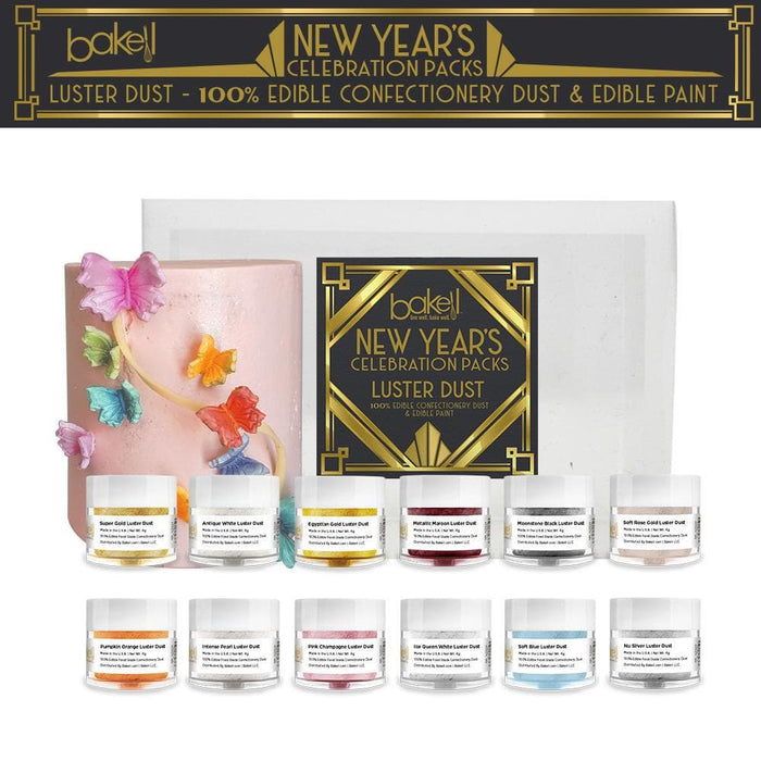 New Year's Collection Luster Dust Combo Pack A (12 PC SET) - Bakell
