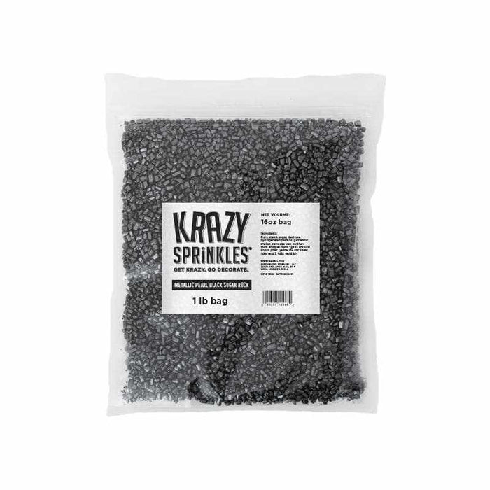 Black Metallic Sprinkles | Krazy Sprinkles | Bakell