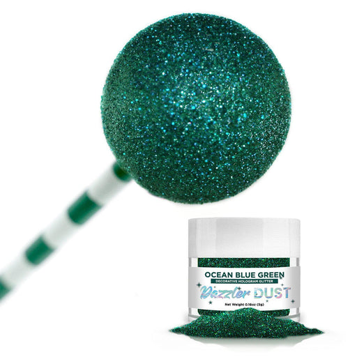 Ocean Blue-Green Dazzler Dust® 5 Gram Jar-Dazzler Dust_5G_Google Feed-bakell