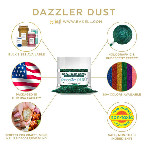 Ocean Blue-Green Dazzler Dust® Private Label-Private Label_Dazzler Dust-bakell