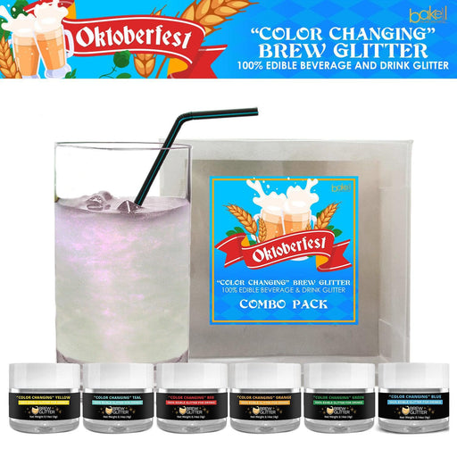Oktoberfest Maß Color Changing Brew Glitter Combo Pack (6 PC SET)-Color Changing_Packs-bakell