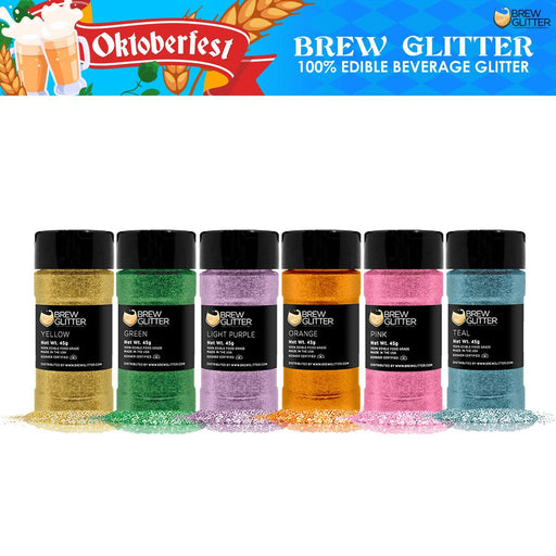 Oktoberfest More Beer Brew Glitter Shaker Combo Pack (6 PC SET)-Brew Glitter Shaker_Pack-bakell
